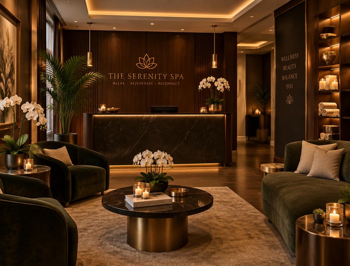 Sefaköy spa merkezi lüks bekleme salonu